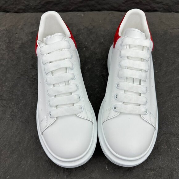 Alexander McQueen Women's White &Red Sneakers - Picture 3 of 9